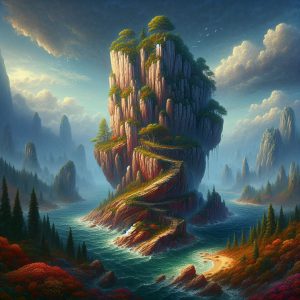 ein fels. genannt der fels ohne brandung. fantasy