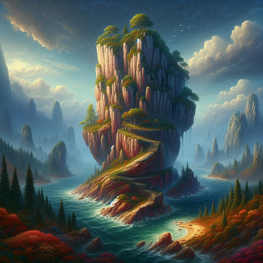 ein fels. genannt der fels ohne brandung. fantasy