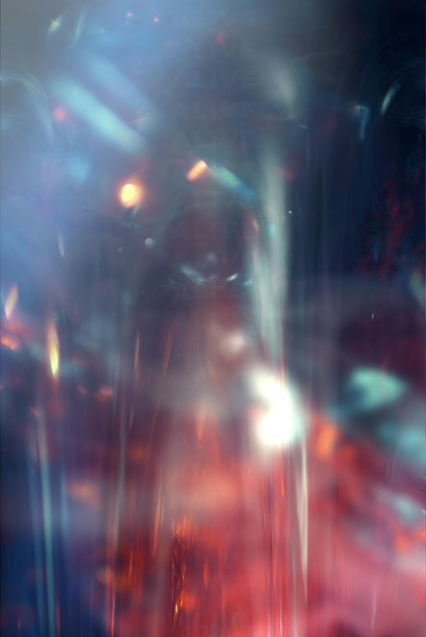 Vivid abstract composition of blurred light refractions creating an ethereal bokeh effect.